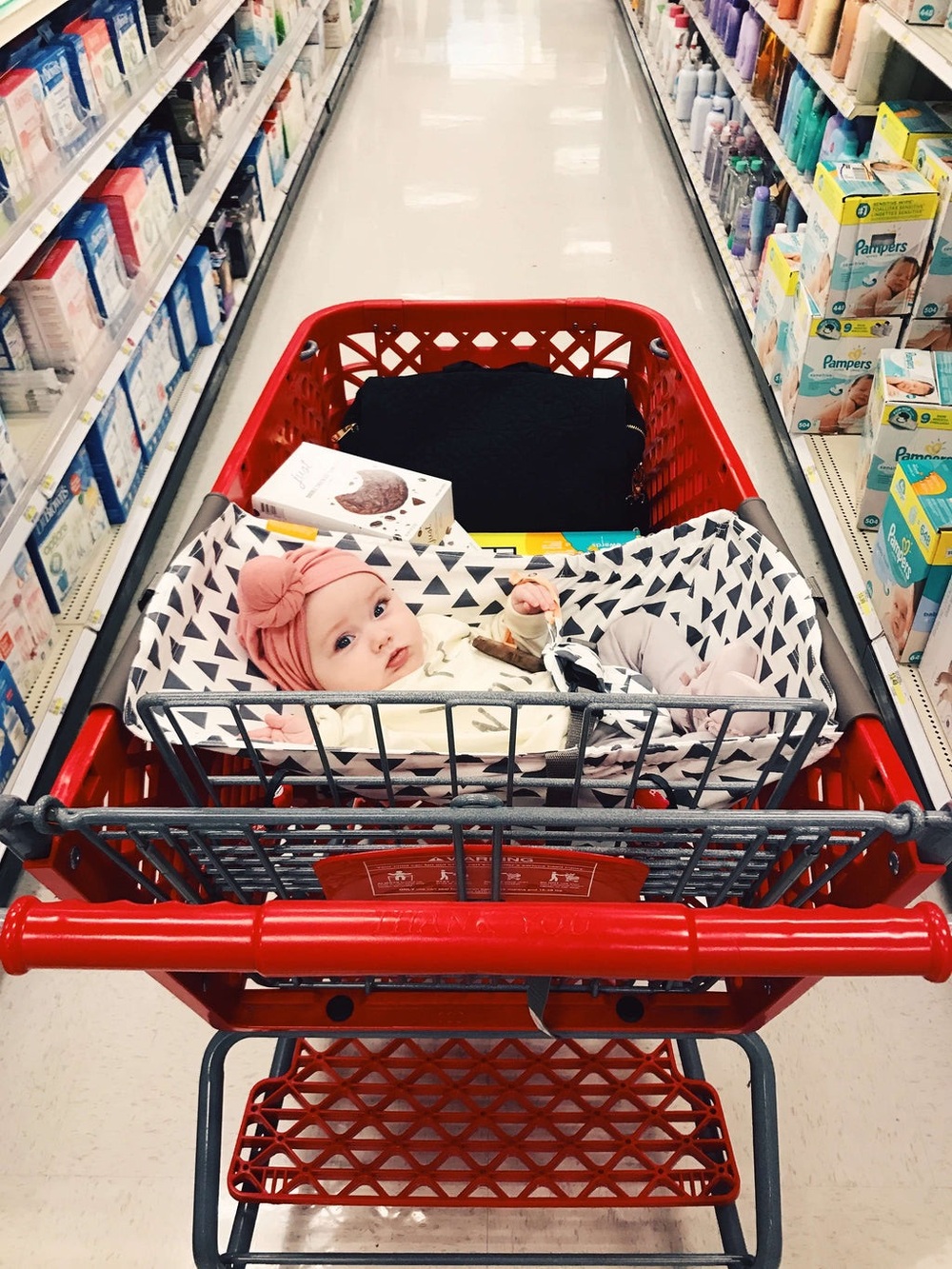 Binxy Baby Cart Hammock - Triangles - Picture 4 of 9